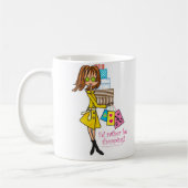 私はむしろ買物をするマグです コーヒーマグカップ (左)