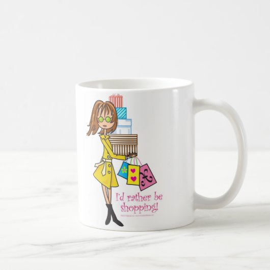 私はむしろ買物をするマグです コーヒーマグカップ (右)