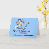 私はむしろ走っていました カード (黄色い花)