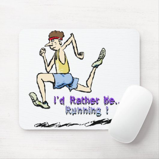 私はむしろ走っていました マウスパッド (マウス)