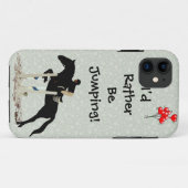 私はむしろ跳んでいました! 馬 Case-Mate iPhoneケース (裏面(横))