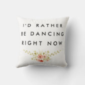 私はむしろ踊っていました クッション (裏面)