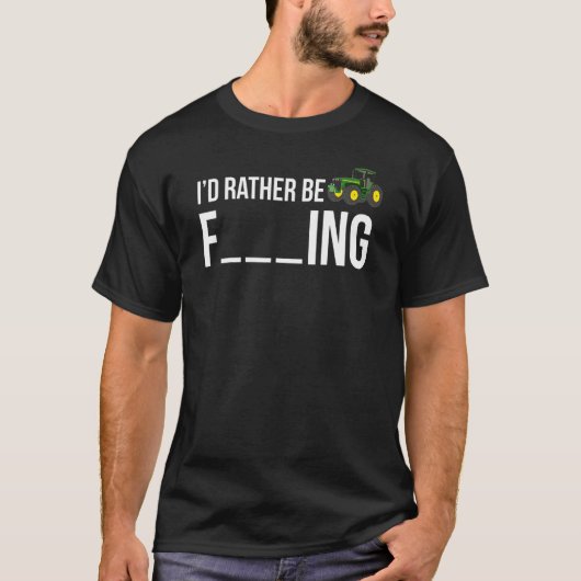 私はむしろ農業おもしろい農家 Tシャツ (正面)