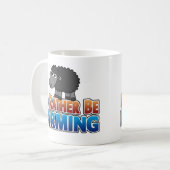 私はむしろ農業になる – かわいい動物 コーヒーマグカップ (正面左)