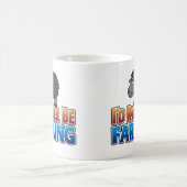 私はむしろ農業になる – かわいい動物 コーヒーマグカップ (中央)