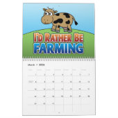 私はむしろ農業になる – かわいい漫画の動物 カレンダー (3月 2026)