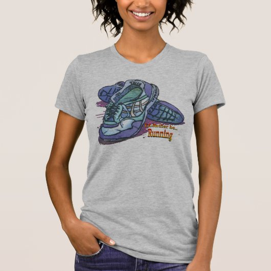 私はむしろ連続した_のスニーカーです Tシャツ (正面)