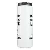 私はむしろ遅れたいと思う – 新学期 タンブラー (裏面)