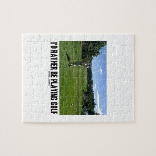 私はむしろ遊んでいましたゴルフ(ゴルフコースのゴルファー)を ジグソーパズル (横)