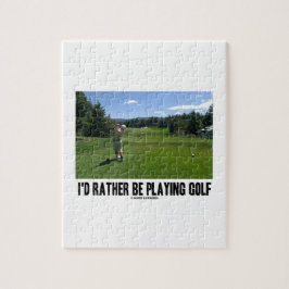 私はむしろ遊んでいましたゴルフ(ゴルフコースのゴルファー)を ジグソーパズル