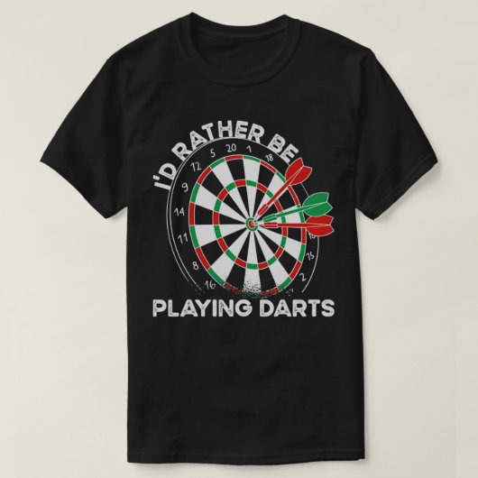 私はむしろ遊ダーツだ Tシャツ (デザイン正面)