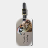 私はむしろ野鳥観察です ラゲッジタグ (正面縦)