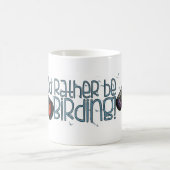 "私はむしろ野鳥観察"のマグです コーヒーマグカップ (中央)