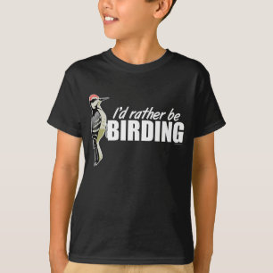 私はむしろ野鳥観察 Tシャツ