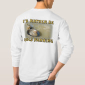 私はむしろ金ゴールドの選別です Tシャツ (裏面)