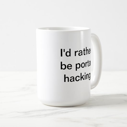 私はむしろ門脈でマグを切り刻みます コーヒーマグカップ (正面右)