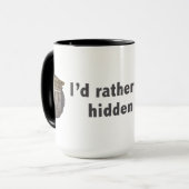 私はむしろ隠された目的を見つけていました。 灰色 マグカップ (正面左)