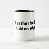 私はむしろ隠された目的を見つけていました。 黒 マグカップ (中央)