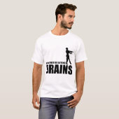 私はむしろ頭脳を食べていました Tシャツ (正面フル)