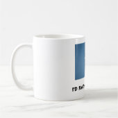 私はむしろ飛んでいました コーヒーマグカップ (左)