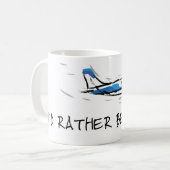 私はむしろ飛んでいました! マグPA 28 PPL コーヒーマグカップ (正面左)