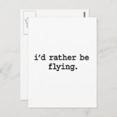 私はむしろ飛んでいるなる。 ポストカード (正面/裏面)