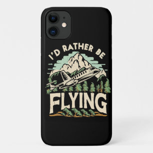 私はむしろ飛んでいるなる。飛行機 iPhone 11 ケース