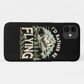 私はむしろ飛んでいるなる。飛行機 Case-Mate iPhoneケース (裏面(横))