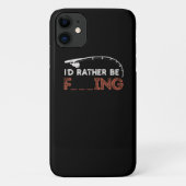 私はむしろ魚釣りキャンピングアウトドア Case-Mate iPhoneケース (裏面)