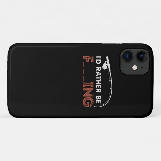 私はむしろ魚釣りキャンピングアウトドア Case-Mate iPhoneケース (裏面(横))