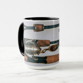 私はむしろ魚釣りロッドとリール写真 マグカップ (正面左)