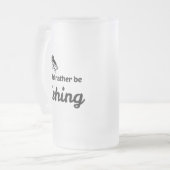 私はむしろ魚釣り フロストグラスビールジョッキ (正面左)