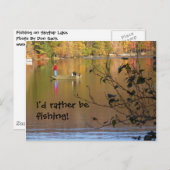 私はむしろ魚釣り! ポストカード (正面/裏面)