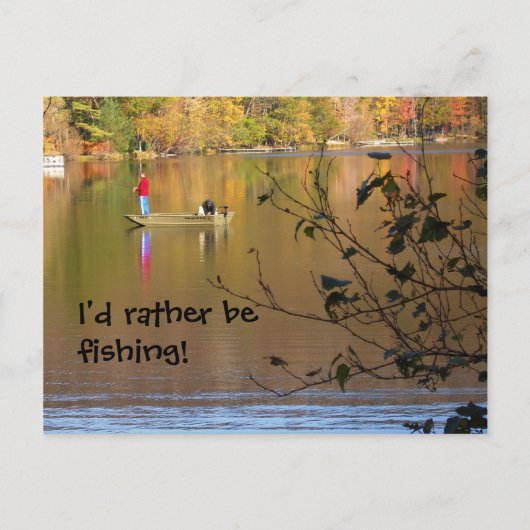私はむしろ魚釣り! ポストカード (正面)