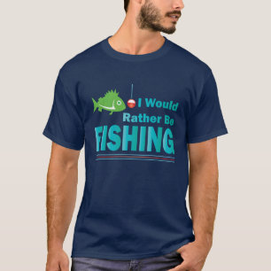 私はむしろ魚釣り Tシャツ