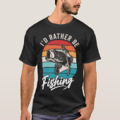私はむしろ魚釣り Tシャツ (正面)