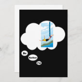 私はむしろ2つを跳ぶバンジーです 招待状 (正面/裏面)