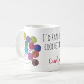 私はむしろ、あなたの名前、糸のボールを曲芸好きだ コーヒーマグカップ (正面左)