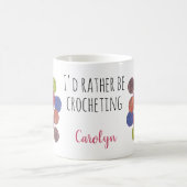 私はむしろ、あなたの名前、糸のボールを曲芸好きだ コーヒーマグカップ (中央)
