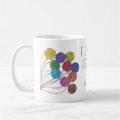 私はむしろ、あなたの名前、糸のボールを曲芸好きだ コーヒーマグカップ (左)