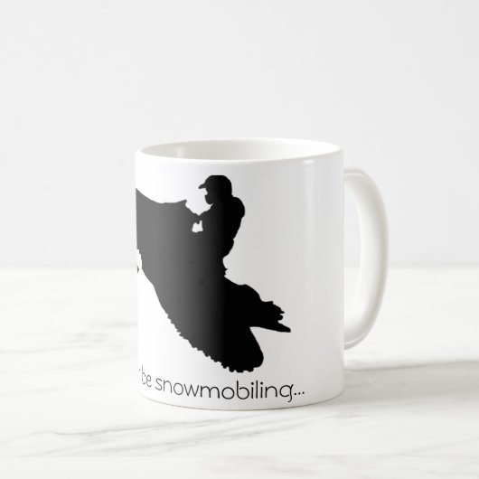 私はむしろ…マグをスノーモービルで行っていました コーヒーマグカップ (正面右)
