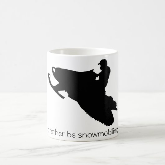 私はむしろ…マグをスノーモービルで行っていました コーヒーマグカップ (中央)