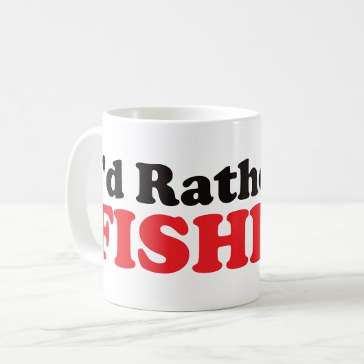 私はむしろ-赤採取していました コーヒーマグカップ (正面左)