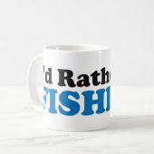 私はむしろ-青採取していました コーヒーマグカップ (正面左)