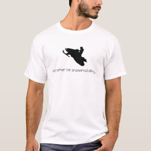 私はむしろ… Tシャツをスノーモービルで行っていました Tシャツ