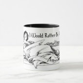 私はむしろbw版を読んでいました マグカップ (中央)