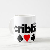 私はむしろCribbageのマグを遊んでいました-スタイルを選んで下さい コーヒーマグカップ (正面左)