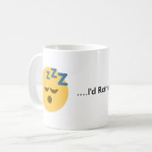 私はむしろEmoji睡眠のコーヒー・マグです コーヒーマグカップ (正面左)