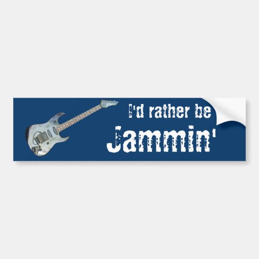 私はむしろJamminです バンパーステッカー (正面)