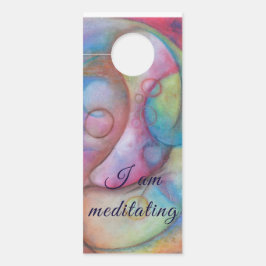 私はめい想静かに ドアノブサイン